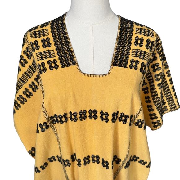 Pippa Holt Kaftan No.171 Three Panel Maxi Kaftan Yellow Black One Size - Picture 5 of 9